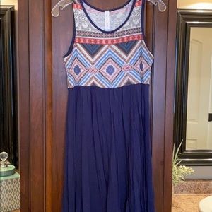 Aztec navy dress